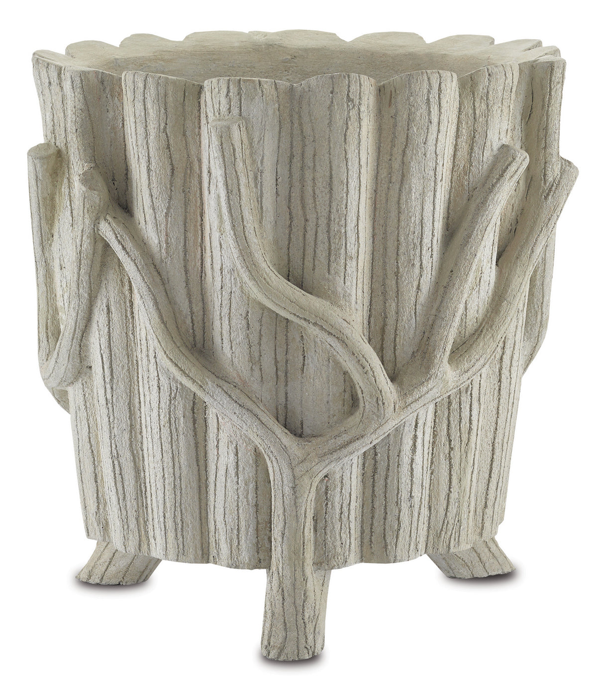 Currey and Company - 2200-0002 - Planter - Faux Bois Planter Collection - Portland / Faux Bois