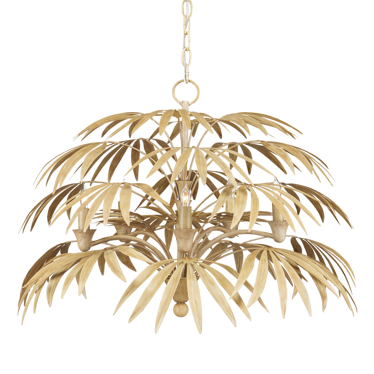 Currey and Company - 9000-0930 - Five Light Chandelier - Calliope Collection - Coco Cream
