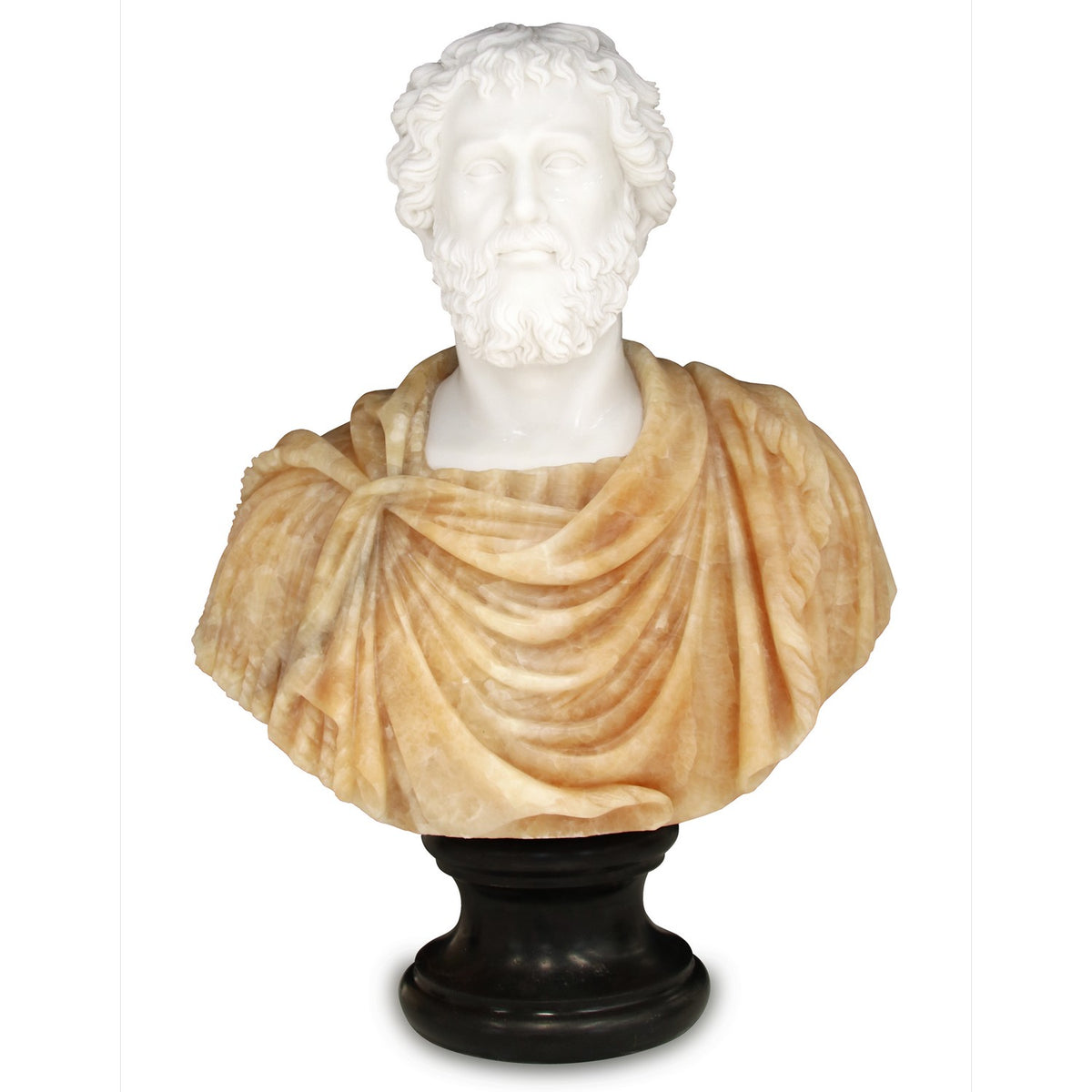 Currey and Company - 1200-0664 - Sculpture - Thanos Marble Bust Sculpture - Natural