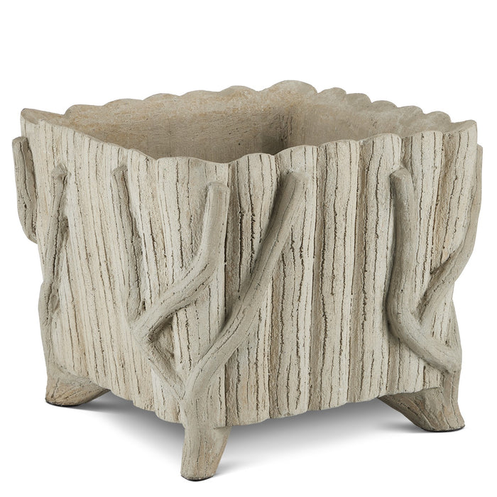 Currey and Company - 2200-0023 - Planter - Faux Bois Planter Collection - Portland / Faux Bois