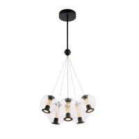 Artcraft - AC6846BK - LED Chandelier - Arlo - Black