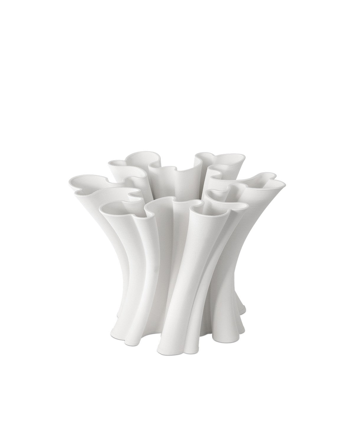 Currey and Company - 1200-0935 - Vase - Godet Collection - White