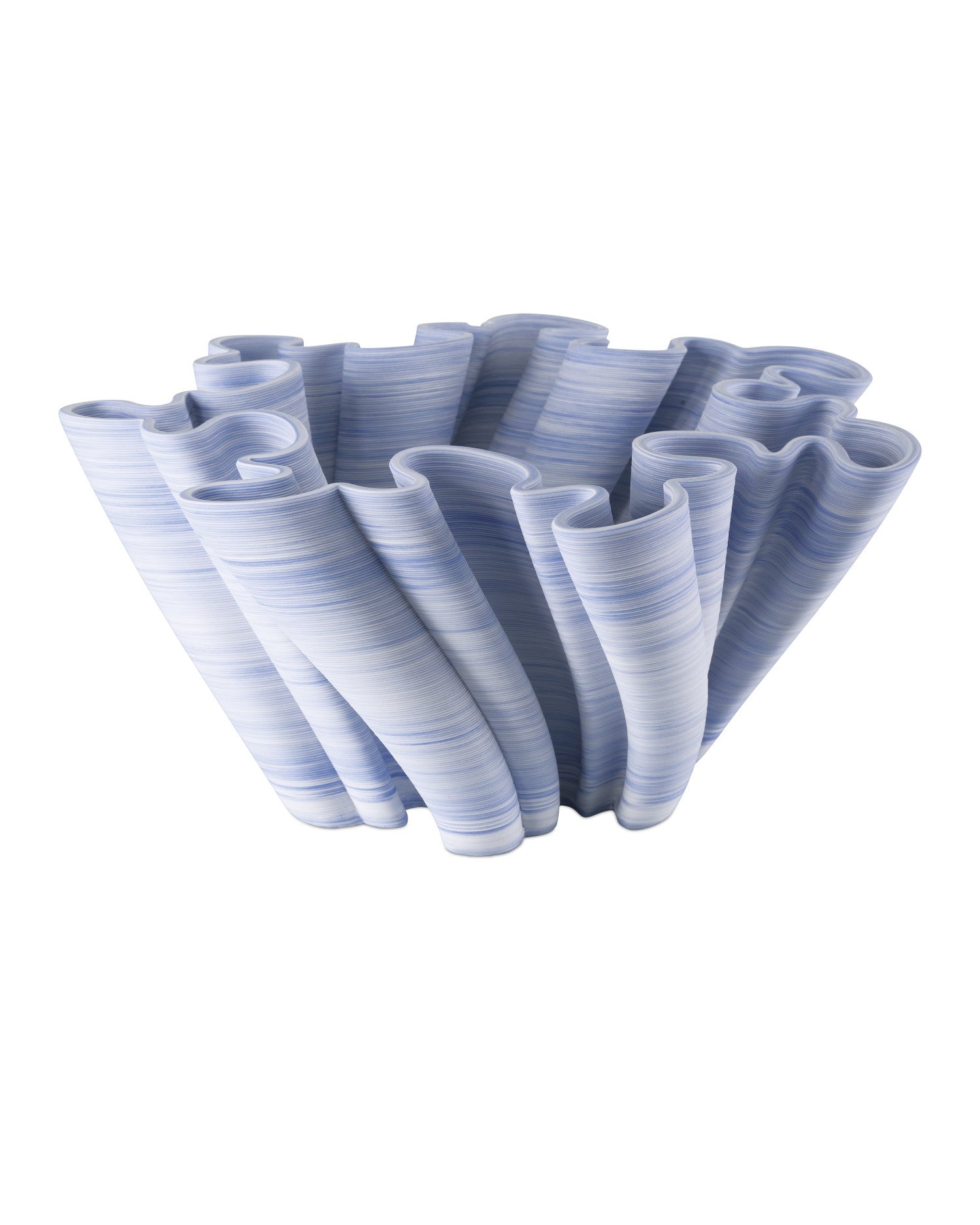 Currey and Company - 1200-1015 - Bowl - Twirl - Blue – Design Shop By Shell