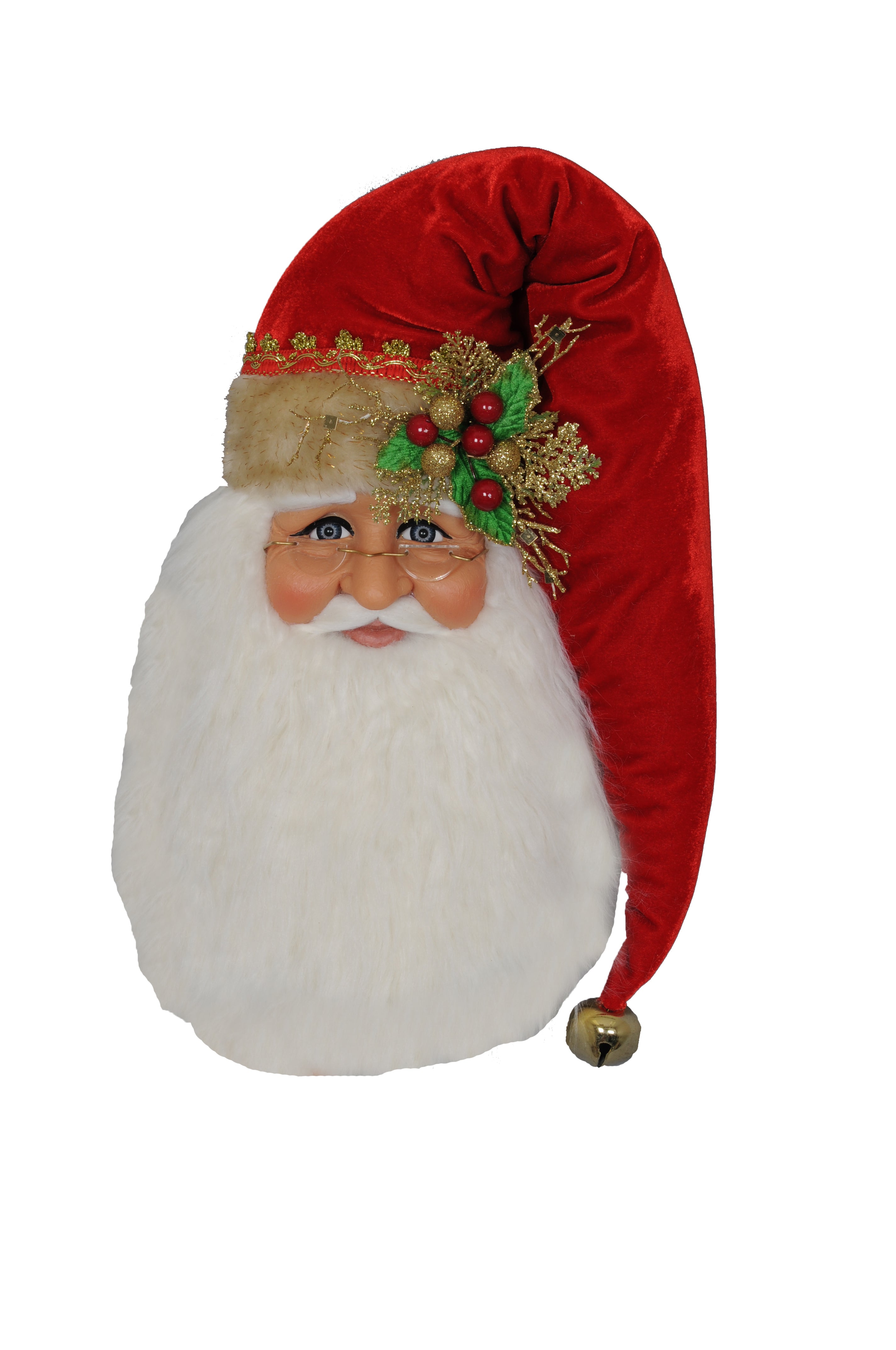 Karen Didion Traditional Santa Head Wall/Door Hanger – Design Shop By Shell