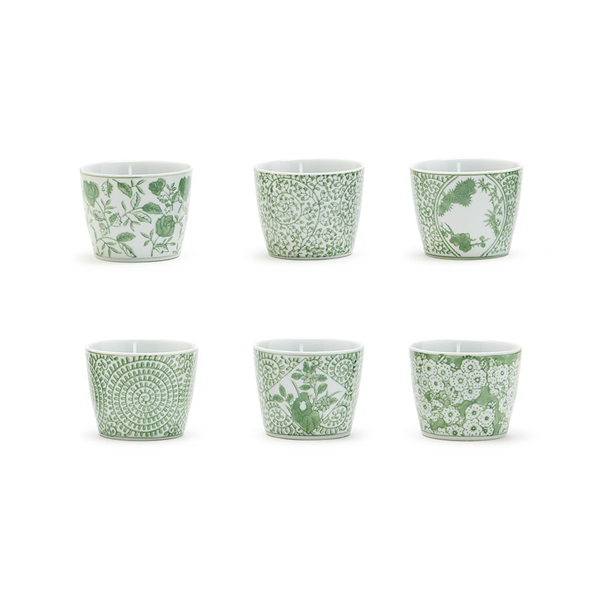 Design Shop Countryside Collection 2 3/4" H Cachepot - Hand-Painted Porcelain, Assorted 6 Designs.