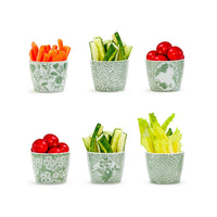 Design Shop Countryside Collection 2 3/4" H Cachepot - Hand-Painted Porcelain, Assorted 6 Designs.