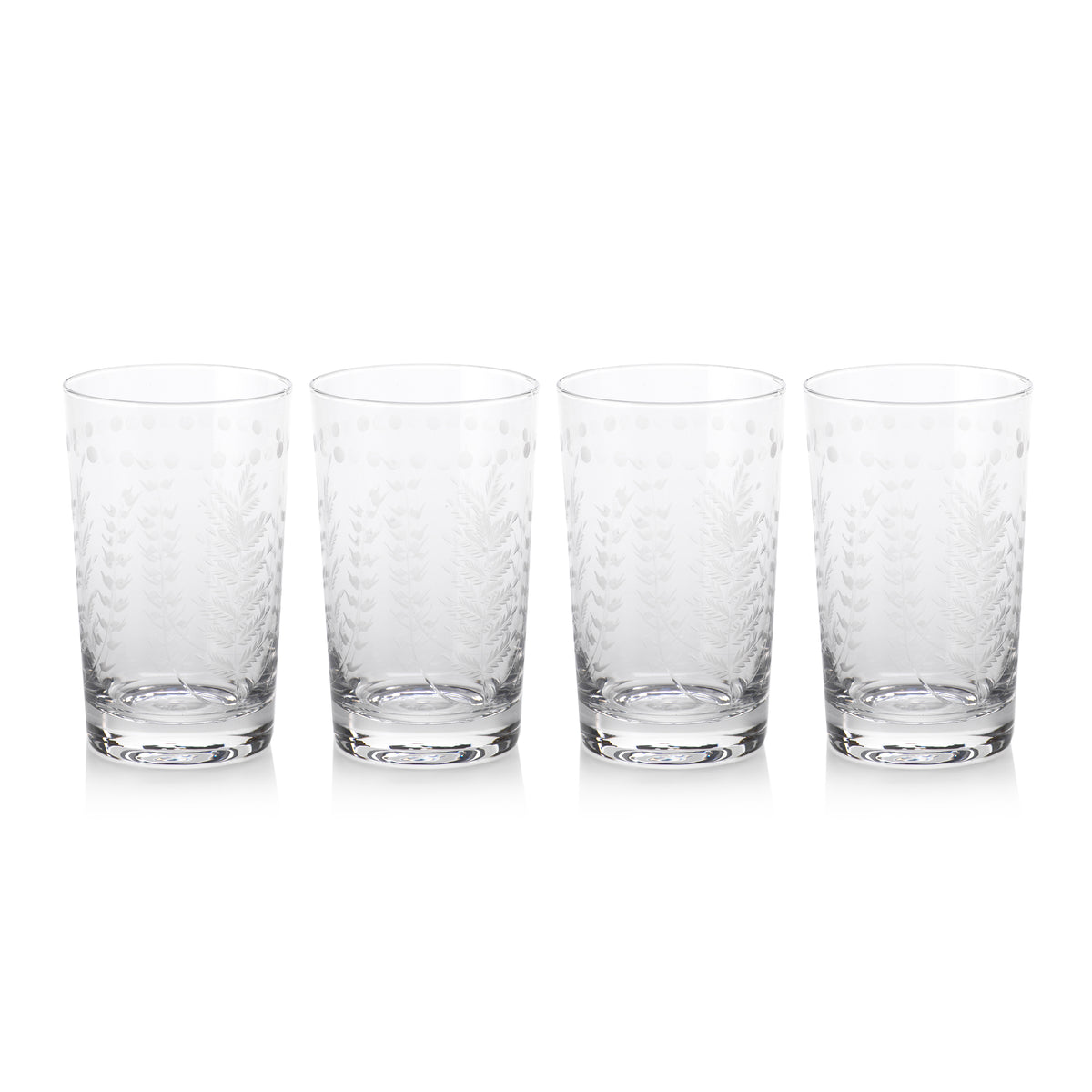 Zodax 5.5-Inch Tall Patia Highball Glasses, Set of 4