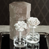 Zodax Grand Casablanca Porcelain Diffuser, White Hibiscus