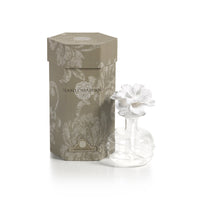 Zodax Grand Casablanca Porcelain Diffuser, White Hibiscus
