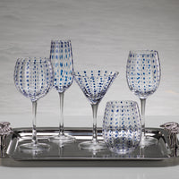 Zodax 5-Inch Tall Mavi Stemless Glass, Set of 6