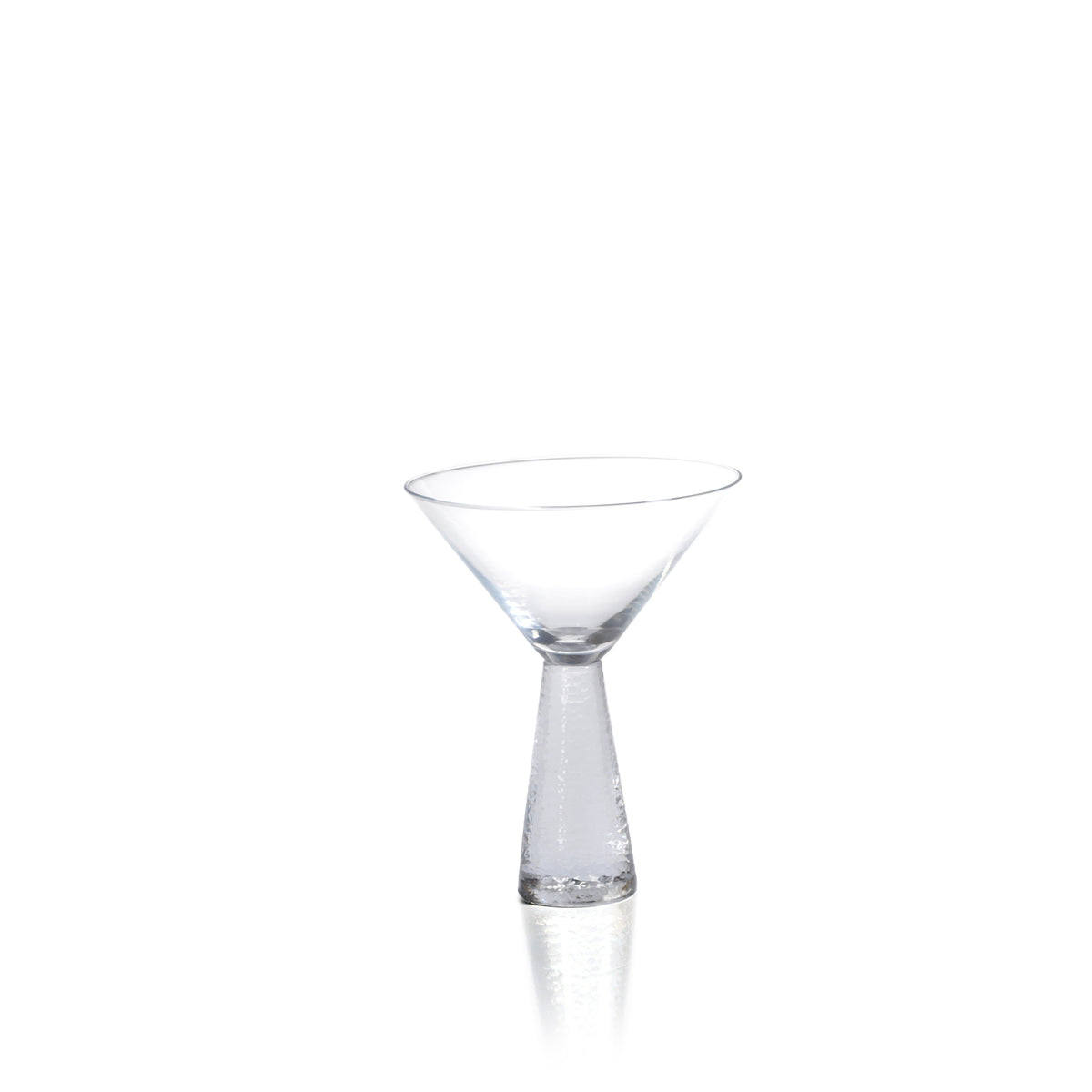 Zodax Livogno Martini Glasses on Hammered Stem, Set of 4