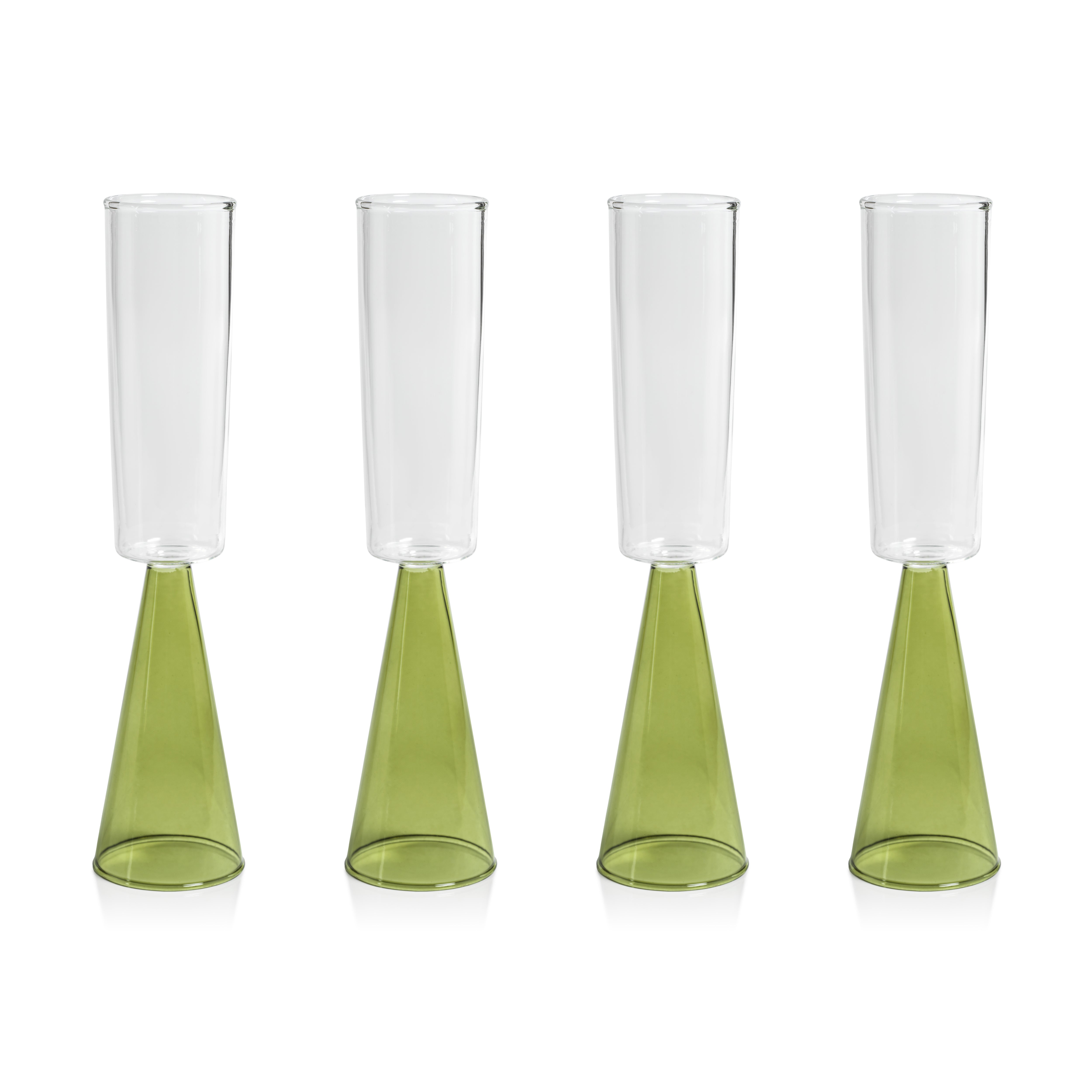 Zodax - Zalli Assorted Glass Carafes Set Of 6 - Riverbend Home