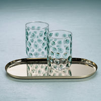 Zodax Abbeville Glass Tumblers, Green, Set of 4