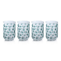 Zodax Abbeville Glass Tumblers, Green, Set of 4