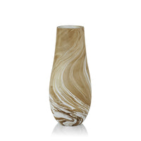Zodax Bellshill Mango Wood Marbleized Vase, 6" x 14"