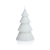 Zodax Twinkle Tree Decorative Holiday Candles, Set of 6, White