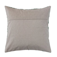 Design Shop Cotton Velvet Embroidered Pillow w/ Hamsa Hand Pattern & Chambray Back, Polyester Fill