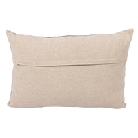 Design Shop 24"L x 16"H Cotton Printed Lumbar Pillow w/ Pattern & Chambray Back