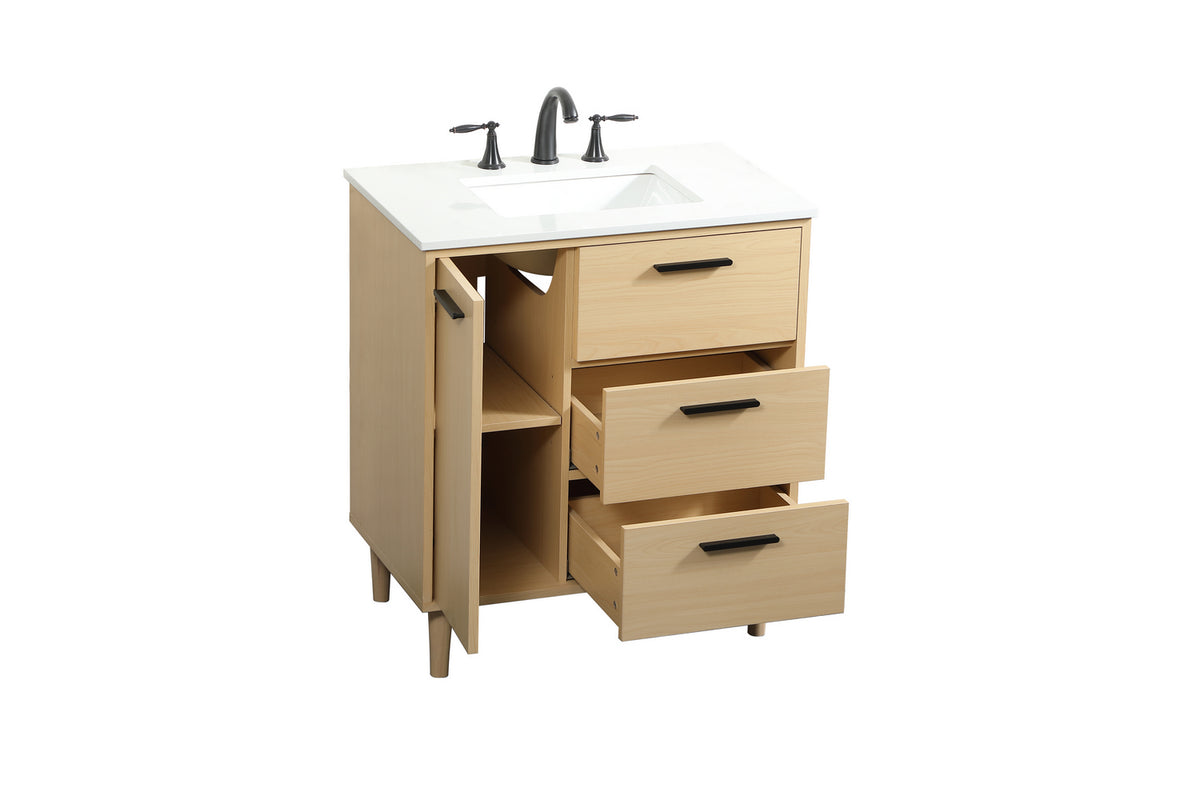 Elegant Lighting - VF47030MMP - Vanity Sink Set - Baldwin - Maple