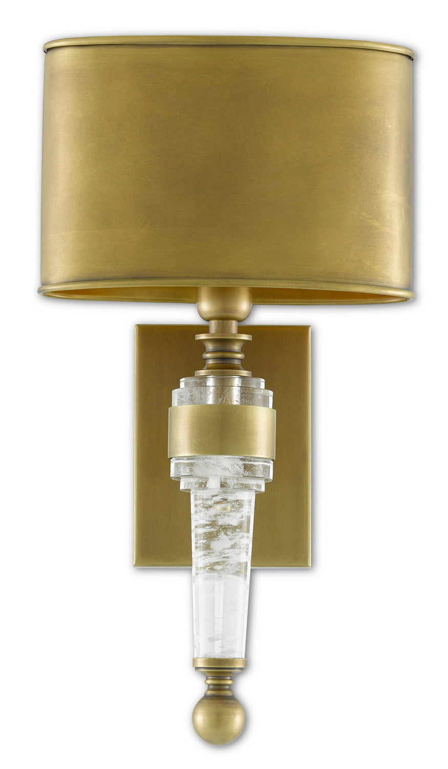 Currey and Company - 5000-0177 - One Light Wall Sconce - Lindau Brass Wall Sconce - Antique Brass