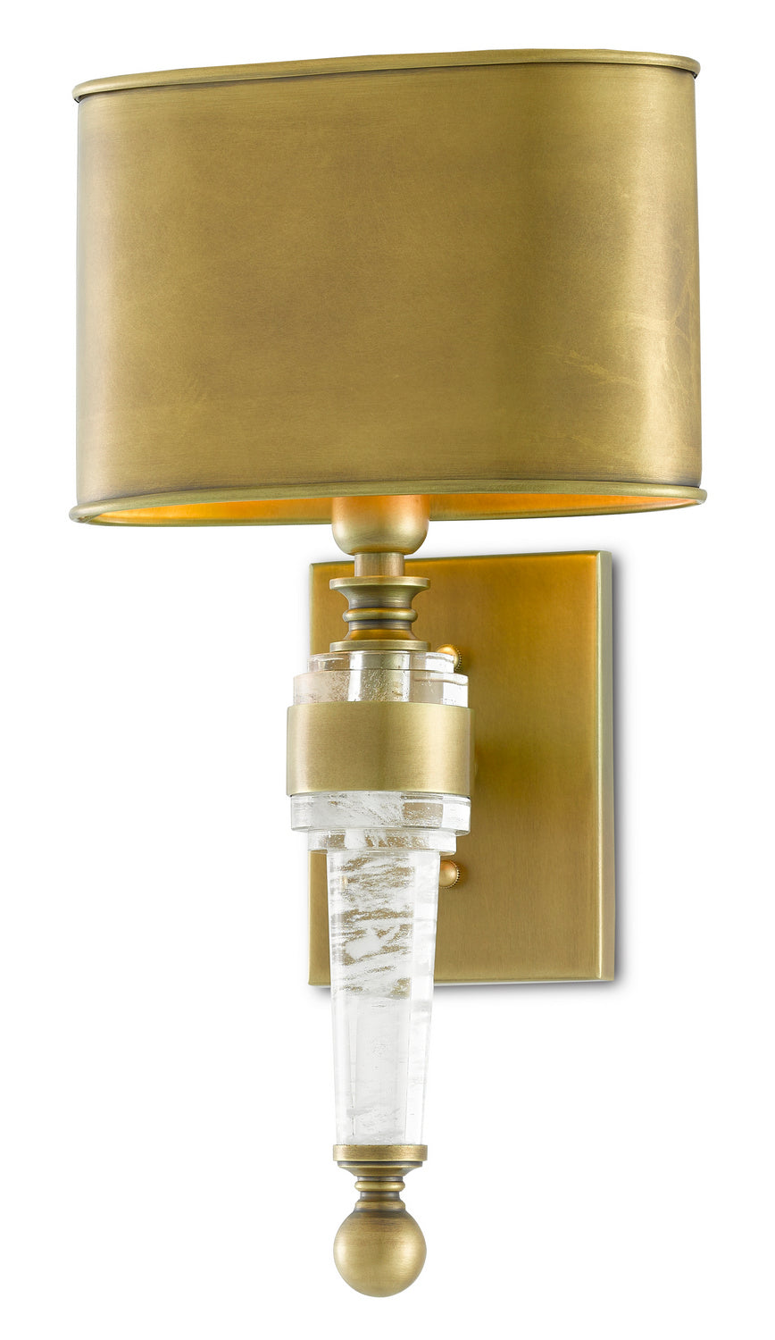 Currey and Company - 5000-0177 - One Light Wall Sconce - Lindau Brass Wall Sconce - Antique Brass
