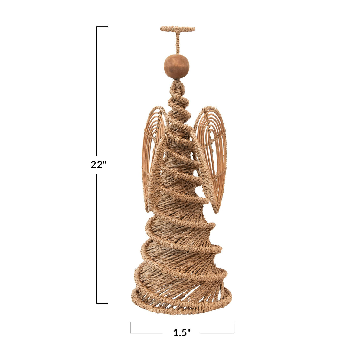 Design Shop Hand-Woven Bankuan Spiral Cone Angel