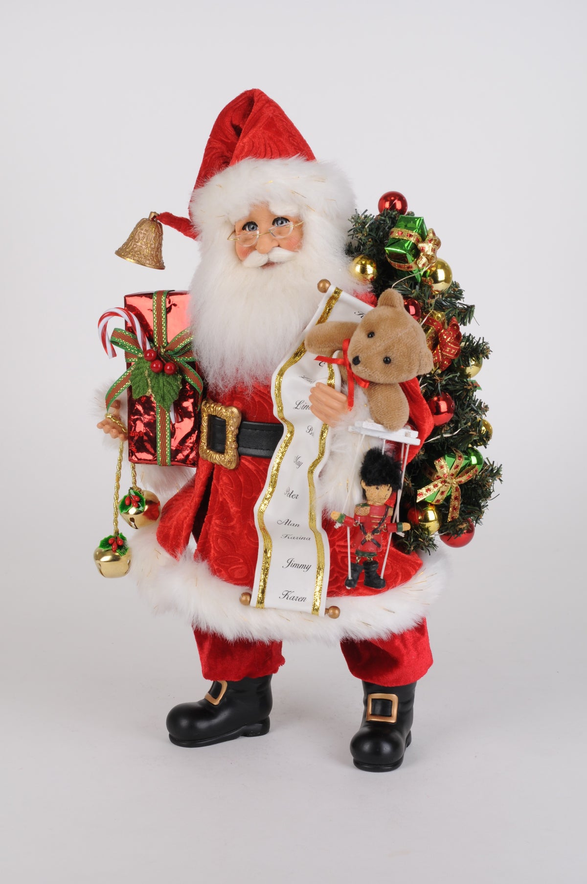 Karen Didion Lighted Good Tidings Santa