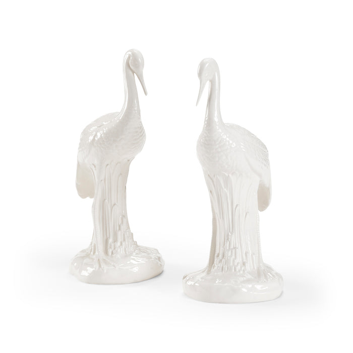 Chelsea House Large Heron - White (Pr)