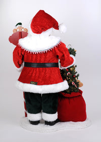 Karen Didion Lighted Mr. Claus Bakery Santa