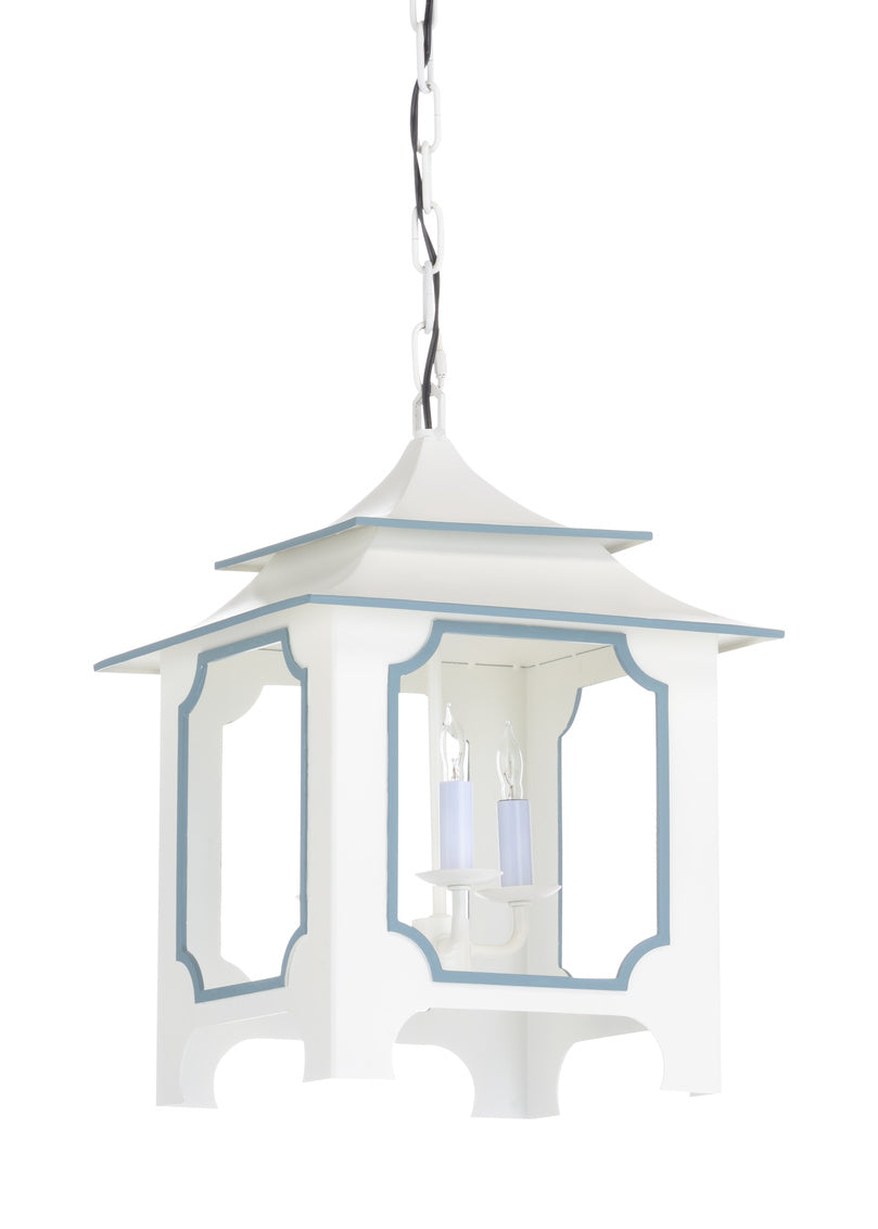 Chelsea House Tole Pagoda Lantern (Sm) - White