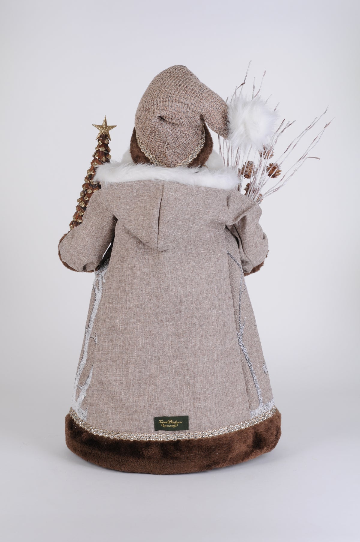Karen Didion Lighted Winter Woods Santa