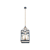 Chelsea House Quatrefoil Lantern - Navy