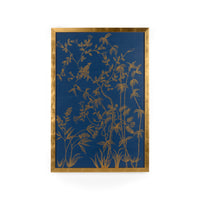 Chelsea House Gold Buckhead Panel On Blue B