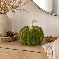 Design Shop 8 Inch Green Braided Pumpkin