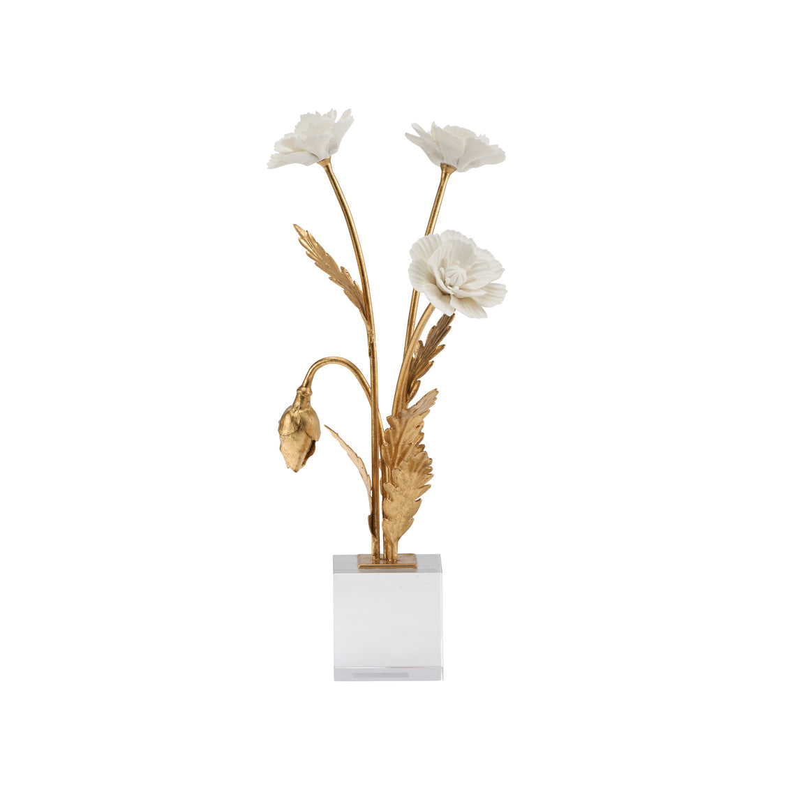 Chelsea House Porcelain Poppie in Crystal Base