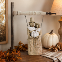 Design Shop 16 Inch Tan & Cream Resin Pilgrim Man & Woman Arrow Replacementnt