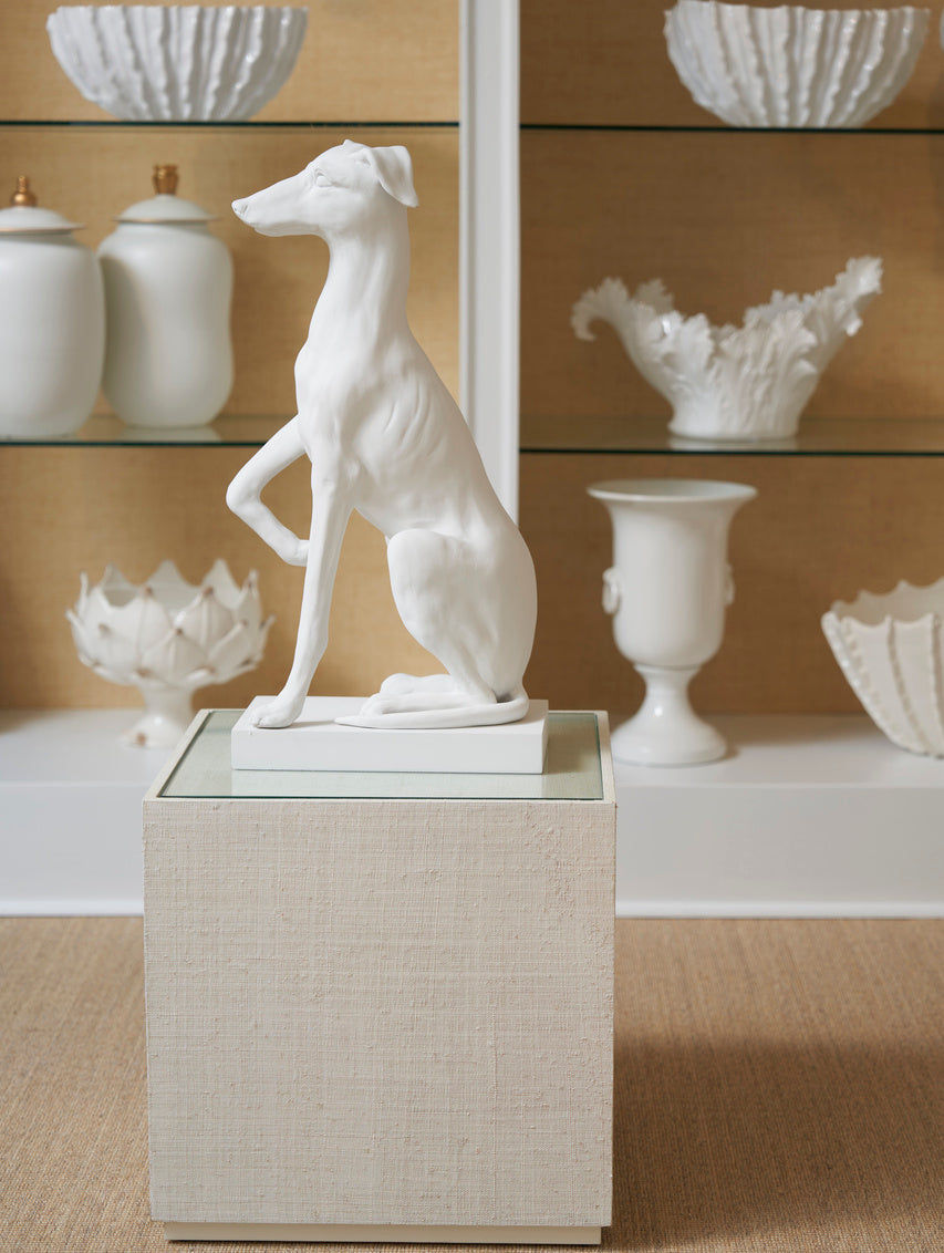 Chelsea House Greyhound Sculpture - White