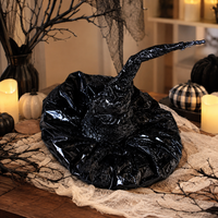 Design Shop 11.5"x6" Witch's Hat, Black & White