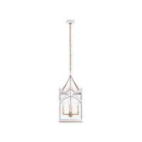Chelsea House Quatrefoil Lantern - White