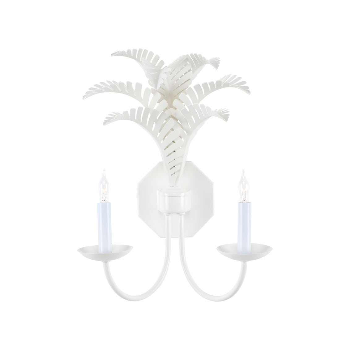 Wildwood Royal Palm Sconce - White