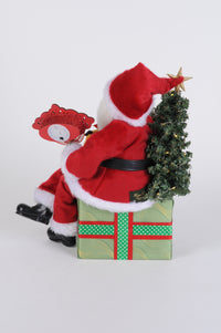 Karen Didion Lighted Merry Christmas Santa