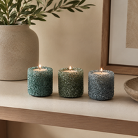 Design Shop Mica Glass Tealight Holder Set of 3