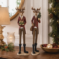 Design Shop Reindeer in Suits, 12.5"H, 2 Styles