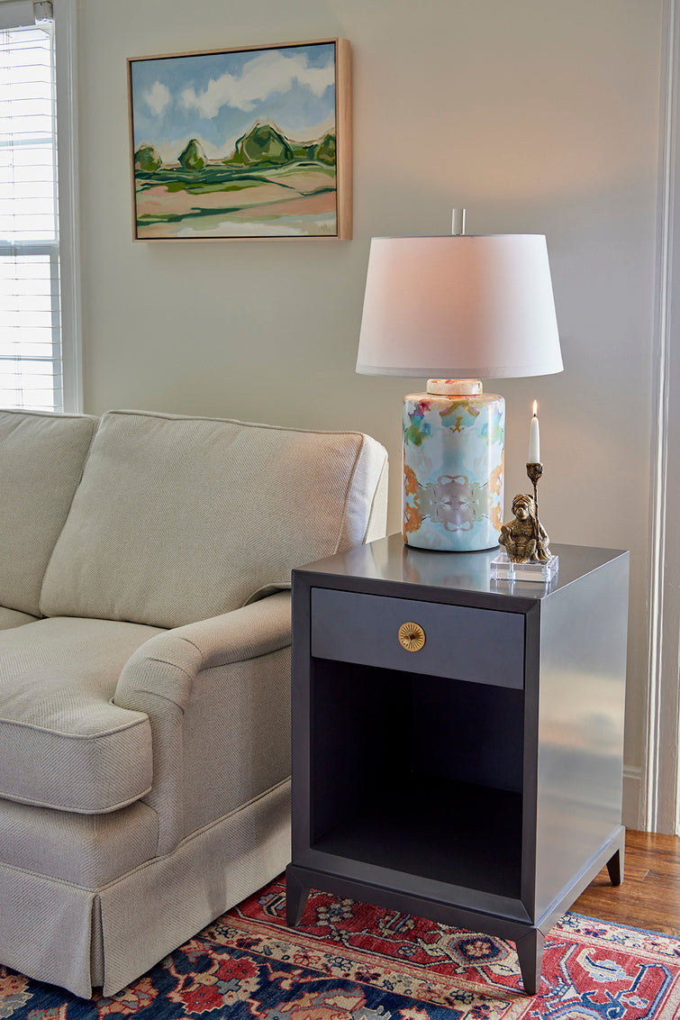 Wildwood Wintergreen Cylinder Lamp (Sm)