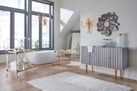 Wildwood Boulevardier Bar Cart - Clear/Gold