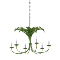 Wildwood Royal Palm Chandelier - Green