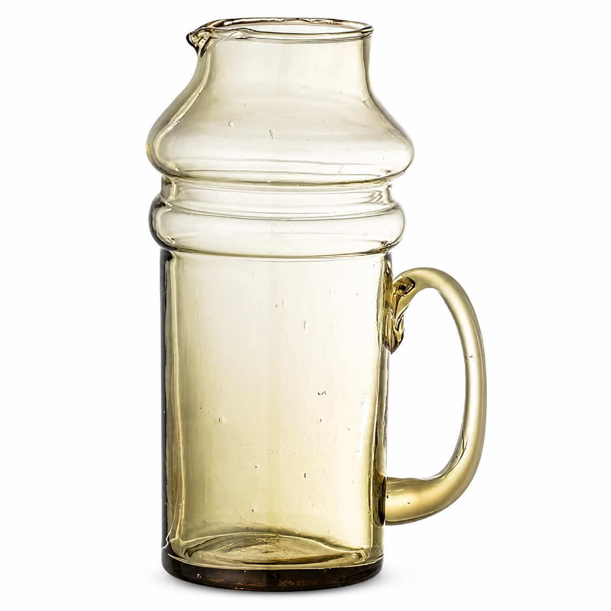 Design Shop Olive Recycled Glass Pitcher 9"