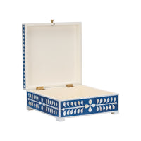 Chelsea House Bone Inlay Box-Blue