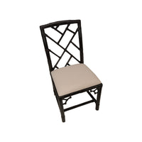 Chelsea House Chippendale Bamboo Chair - Cracked Pepper