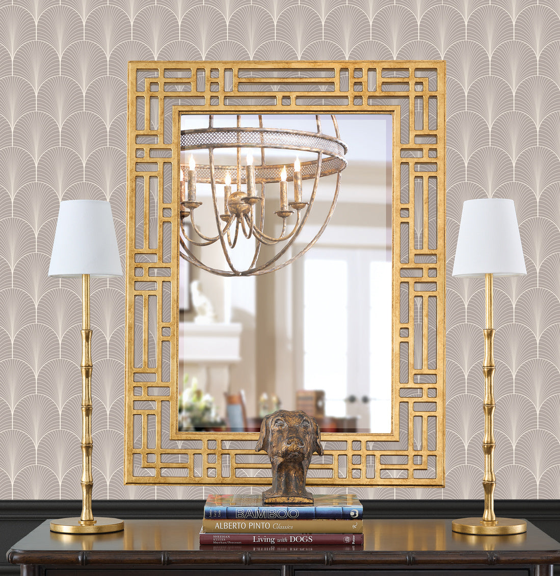 Chelsea House Artois Buffet Lamp - Gilt